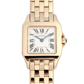 カルティエ サントス ドゥモワゼル SM アイボリー W25063X9 の買取価格 - 高級ブランド腕時計の買取・査定なら GINZA RASIN  97682